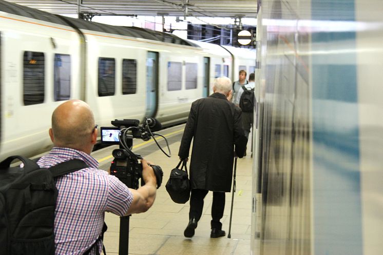 Jimmy on his epic journey at Farringdon