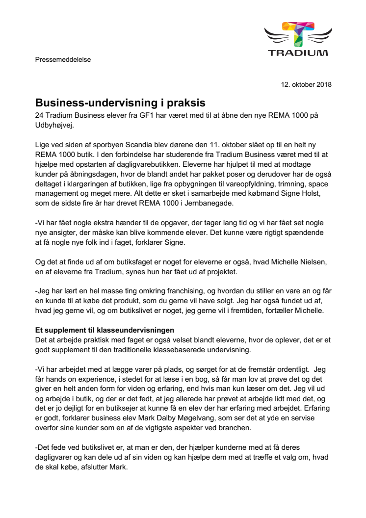 Business-undervisning i praksis