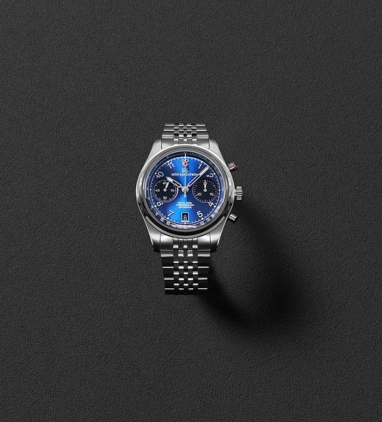 Royal Steel Chronograph 40mm Blue - Sjöö Sandström.jpg
