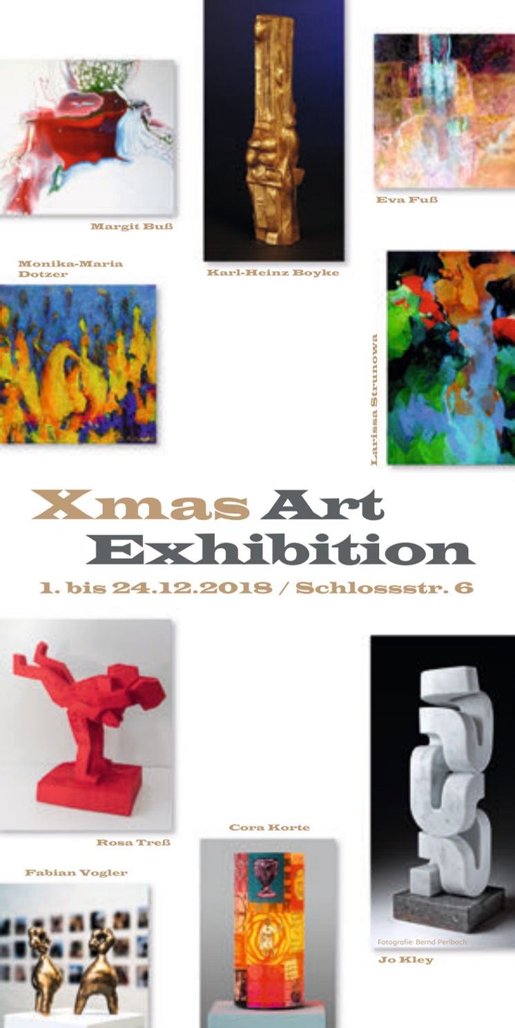 Programm Flyer Xmas Art Exhibition