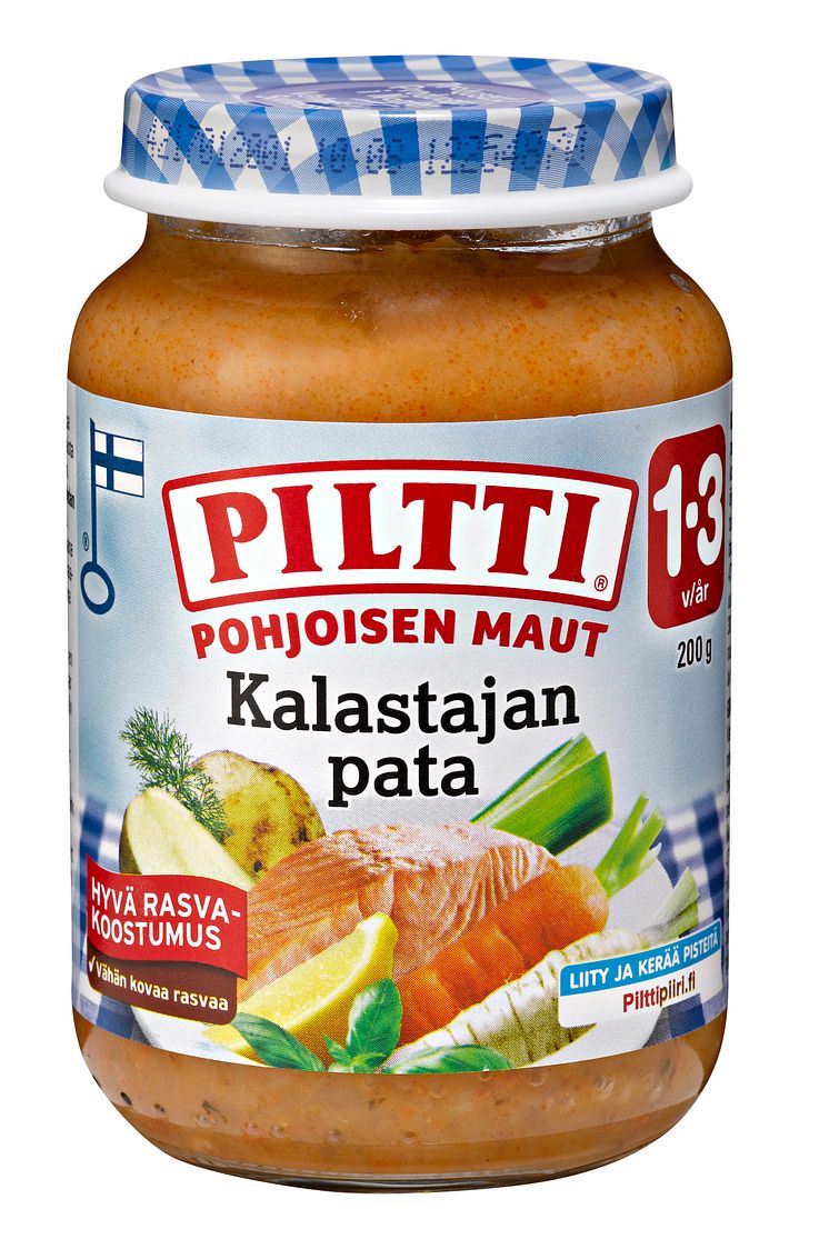 Piltti Pohjoisen Maut: Kalastajan pata, 1-3 v.