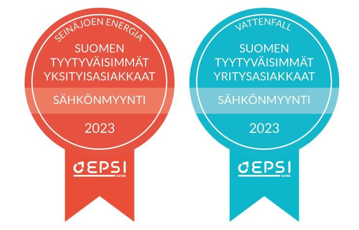 EPSI Rating Sähkönmyynti 2023 voittajat