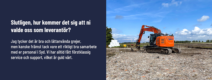Slutligen, hur kommer det sig att ni valde oss som leverantör?