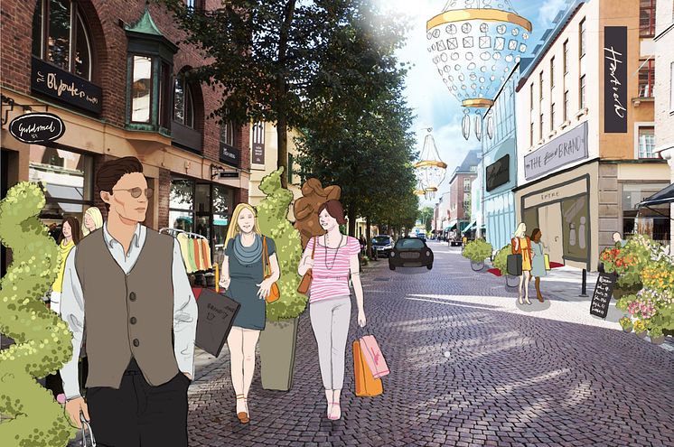 Nya visionsbilder ska utveckla Borås Cityhandel