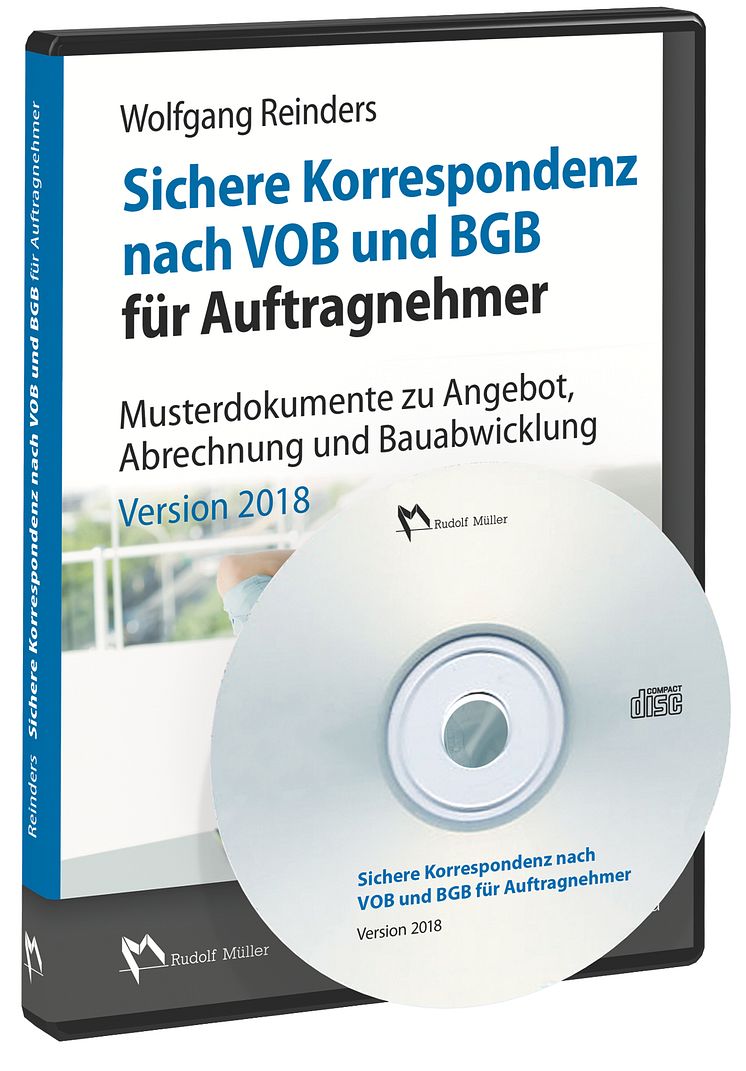 Sichere Korrespondenz nach VOB und BGB für Auftragnehmer, Version 2018 (3D/tif)