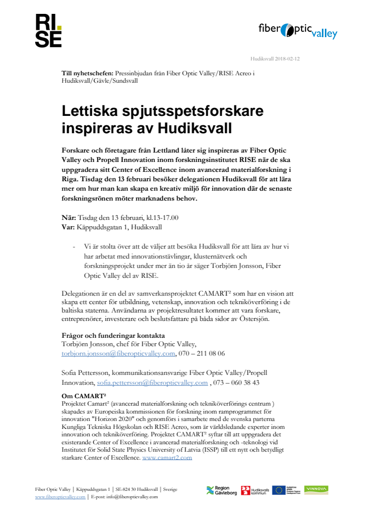 Lettiska spjutsspetsforskare inspireras av Hudiksvall