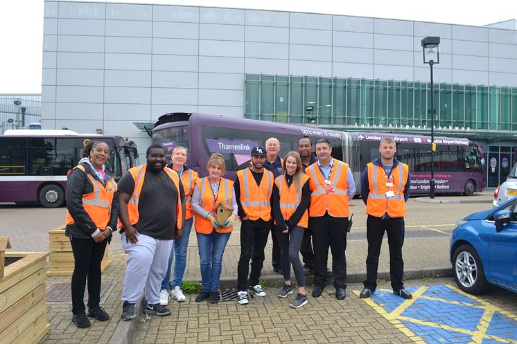 Luton Airport Parkway station planting