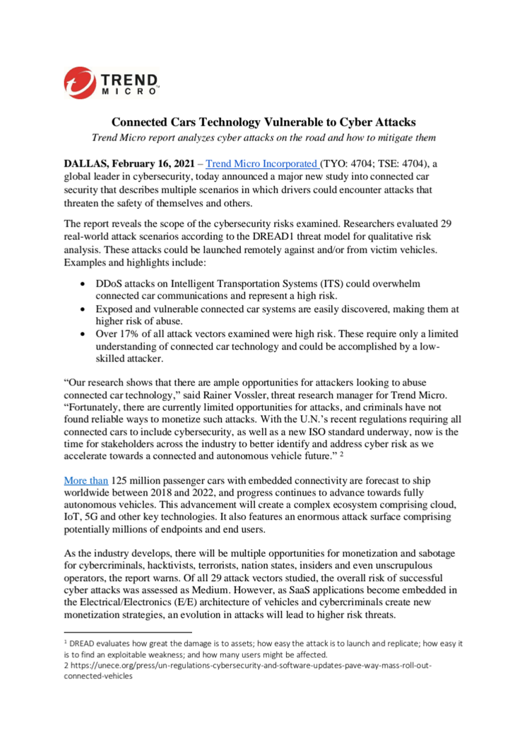 Connected Cars Report_news release.pdf