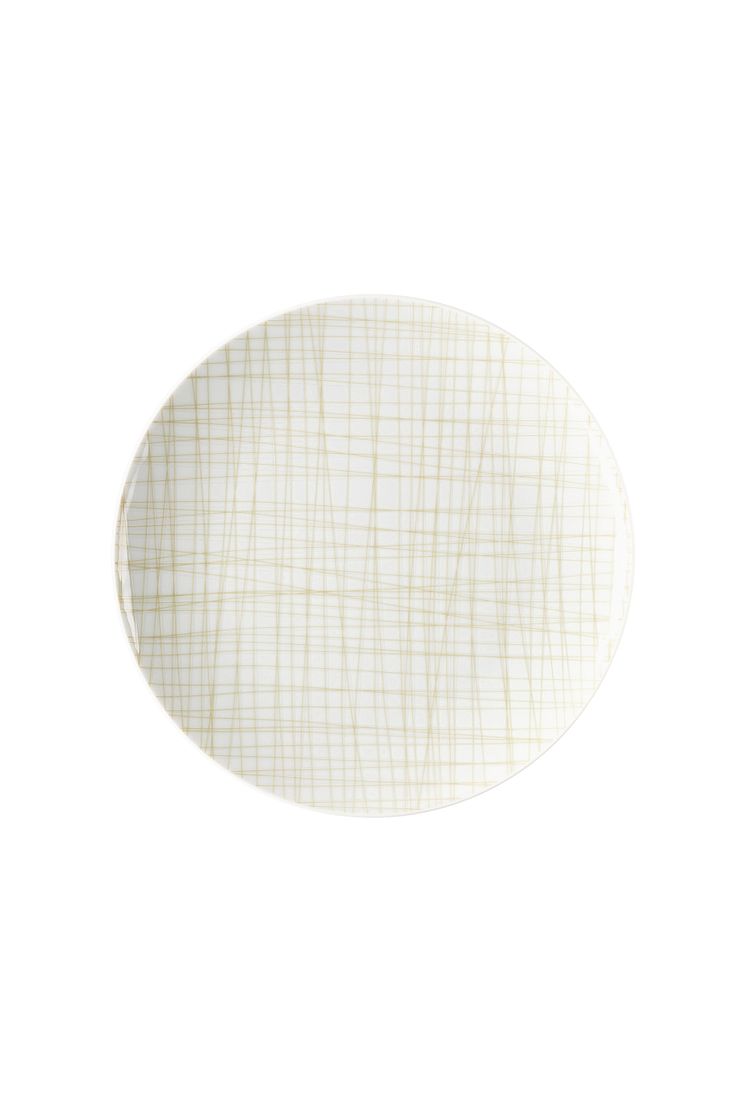 R_Mesh_Line Cream_Plate 21 cm flat