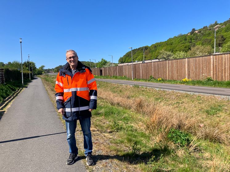 Salwan Zaynal Björlandavägens dagvattenrening foto Ulrika Naezer