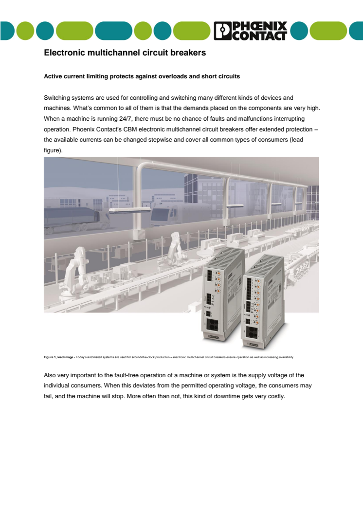 Electronic multichannel circuit breakers