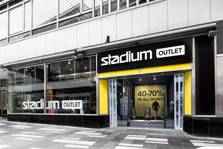 Stadium Outlet entré. Foto: Stadium