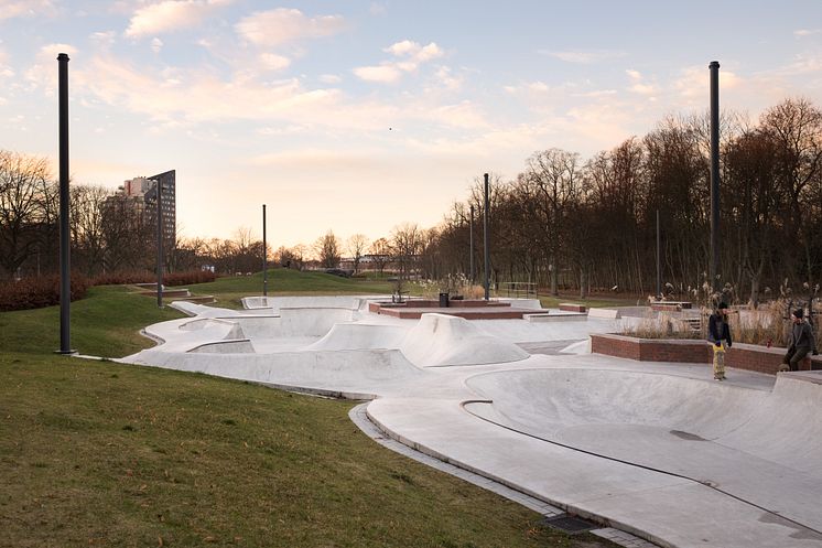 Söderlyckan skejtpark i Lunds stadspark, 2