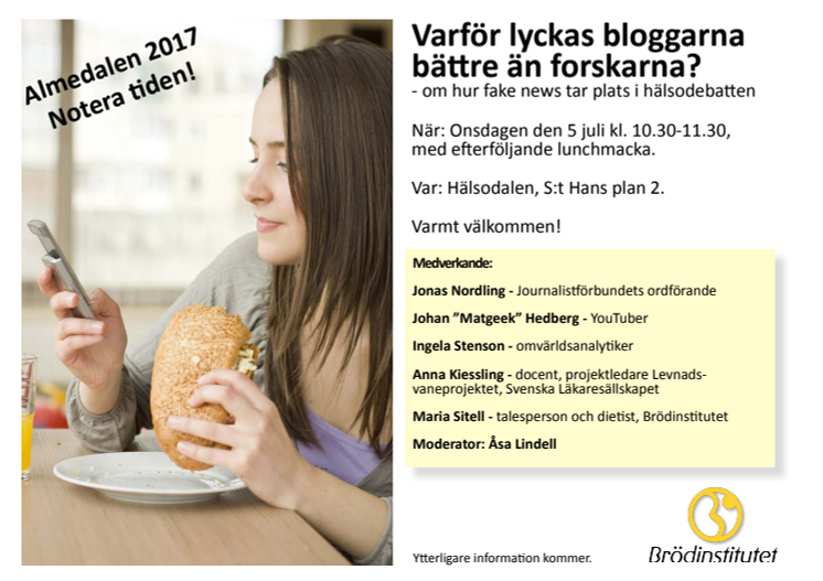 Varför lyckas bloggarna bättre än forskarna? Om hur fake news tar plats i hälsodebatten