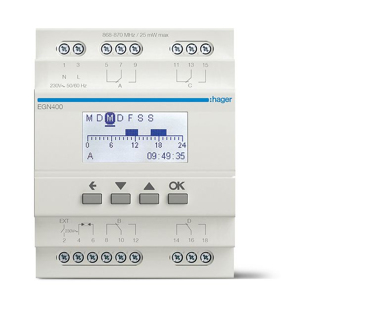 EGN400_Digitale Multifunktions-Zeitschaltuhr mit Bluetooth-Konfiguration, 4-Kanal