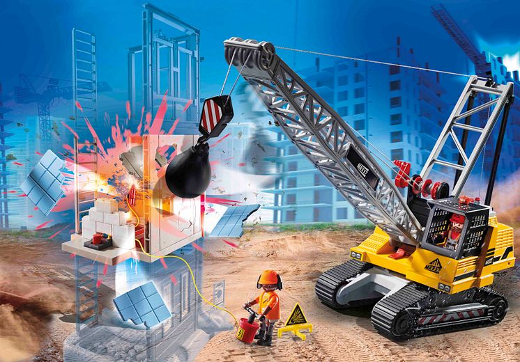 Seilbagger mit Bauteil (70442) von PLAYMOBIL