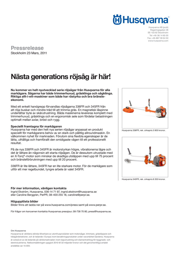 Nästa generations röjsåg är här!