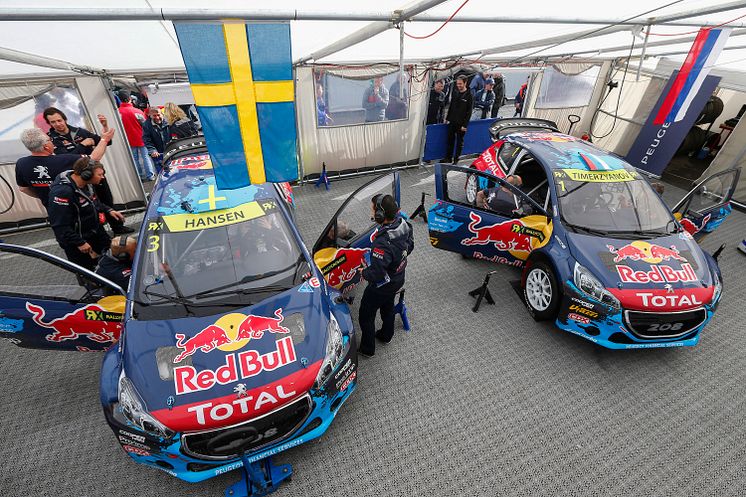 Team Peugeot-Hansen hoppfullt inför Rallycross-VM i Hell