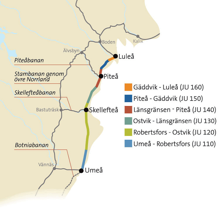 Nu går startskottet för Norrbotniabanan