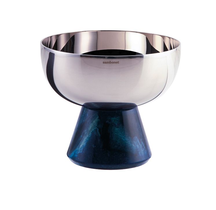 SBT_Madame_Cup_with_foot_11cm_Stainless_Steel_Blue_Lapis_Lazuli_Resin