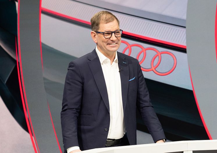 CEO Markus Duesmann ved Audis Annual Media Conference 2023 