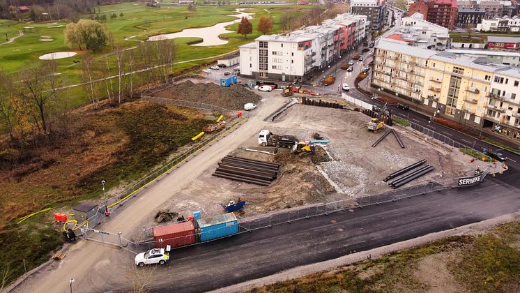 Drönarbild över Tamarinden, Örebro