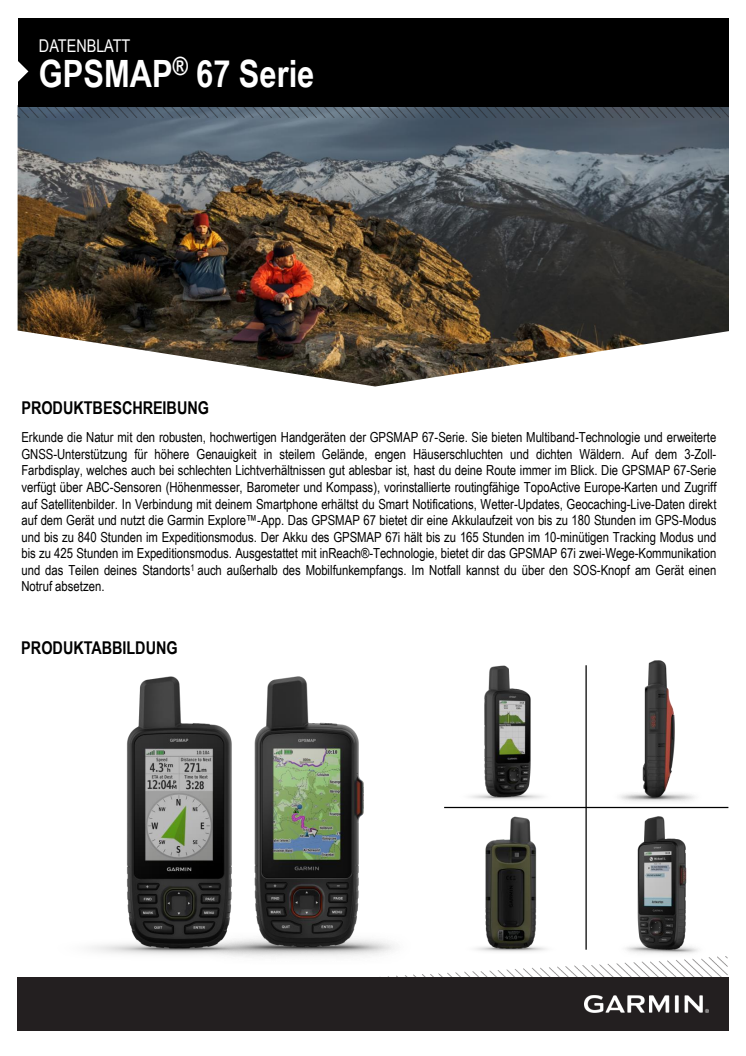 Datenblatt_Garmin_CH_GPSMAP 67_GPSMAP 67i