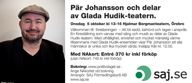 Pär Johansson föreläser i Örebro