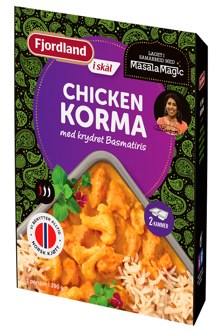 Fjordland i skål MasalaMagic Chicken Korma 390 g