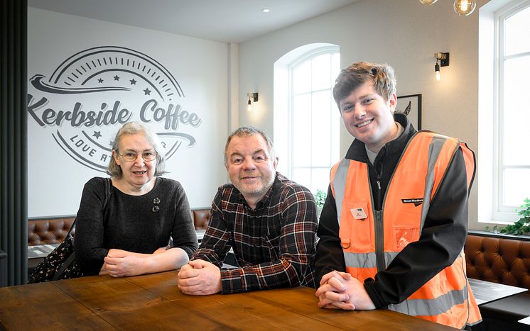 Kerbside Coffee opens at Hatfield station