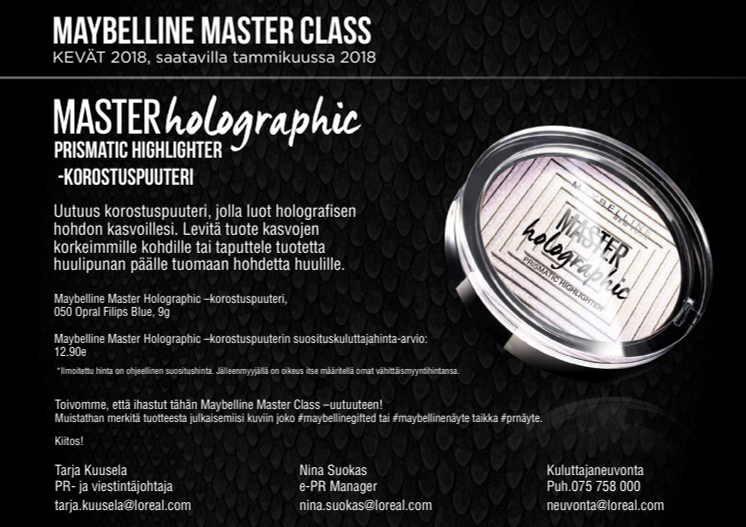Maybelline MasterClass Holographic Highlighter