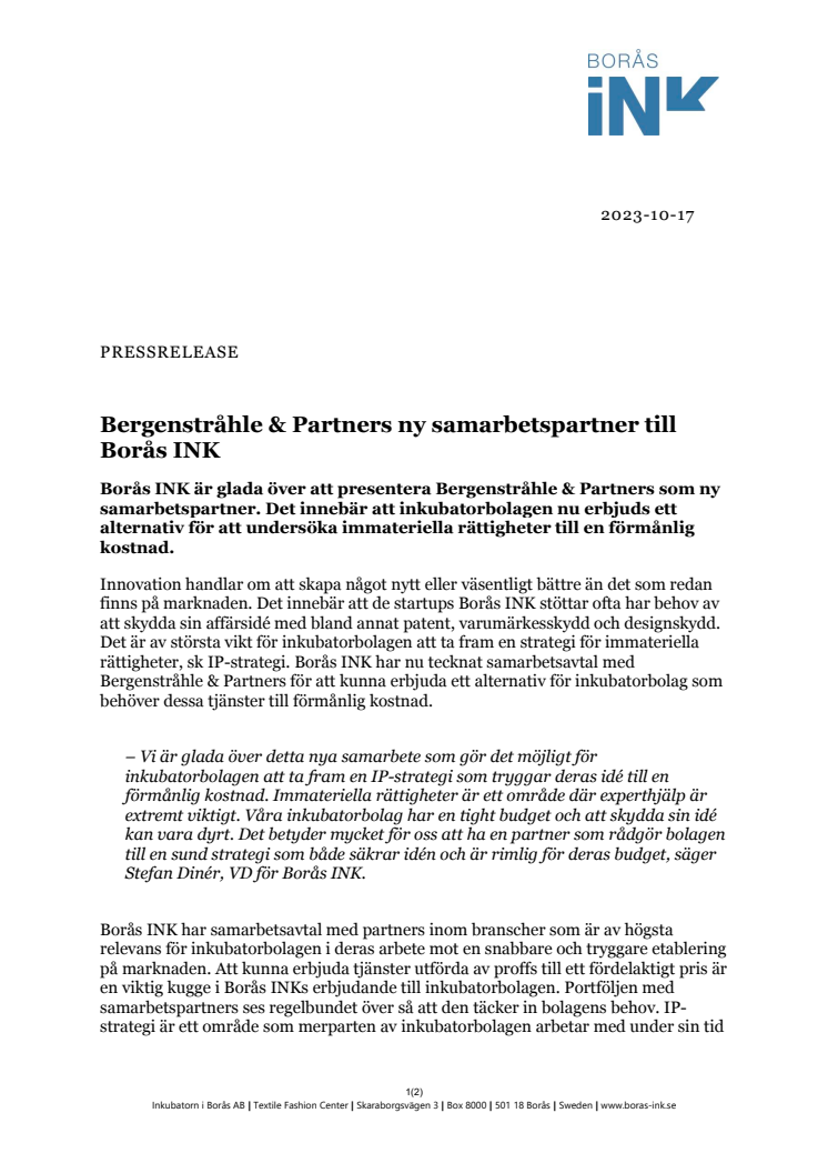 PM - Bergenstråhle & Partners ny samarbetspartner till Borås INK.pdf