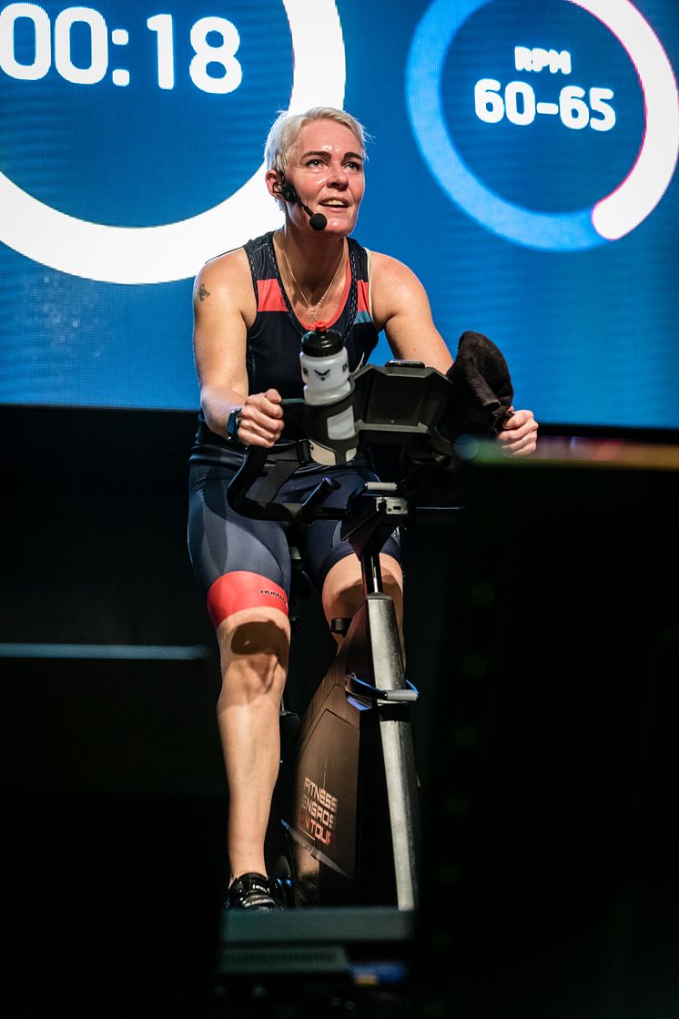 The Intelligent Cycling player in action at ØrBike