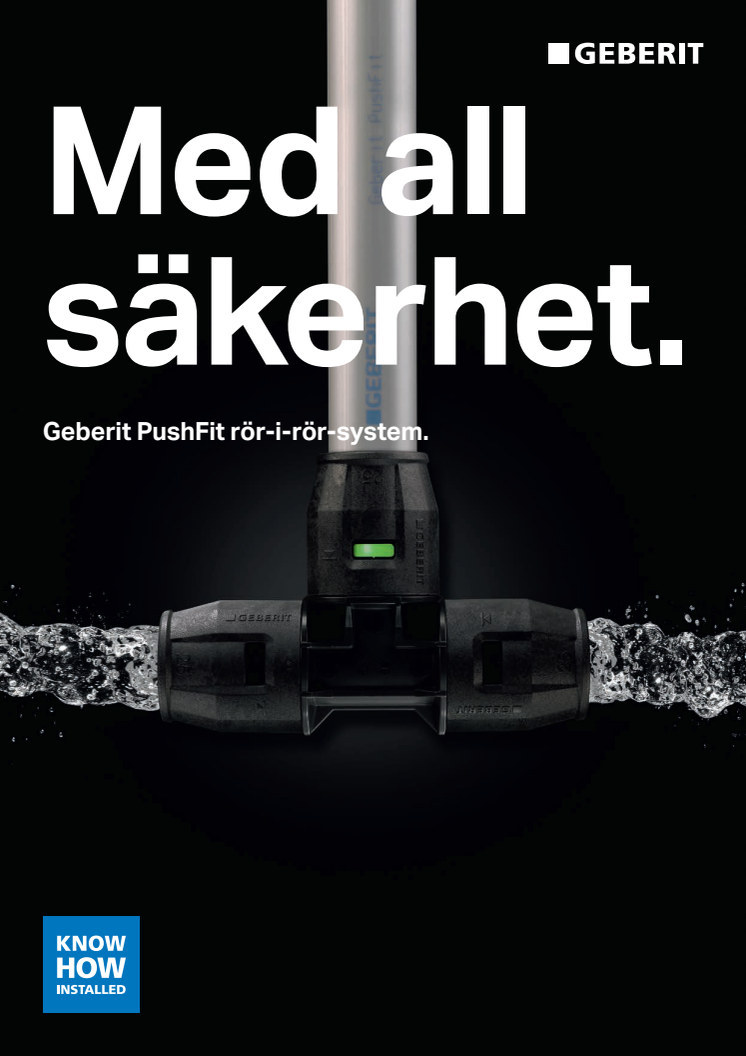 Geberit PushFit rör-i-rörsystem