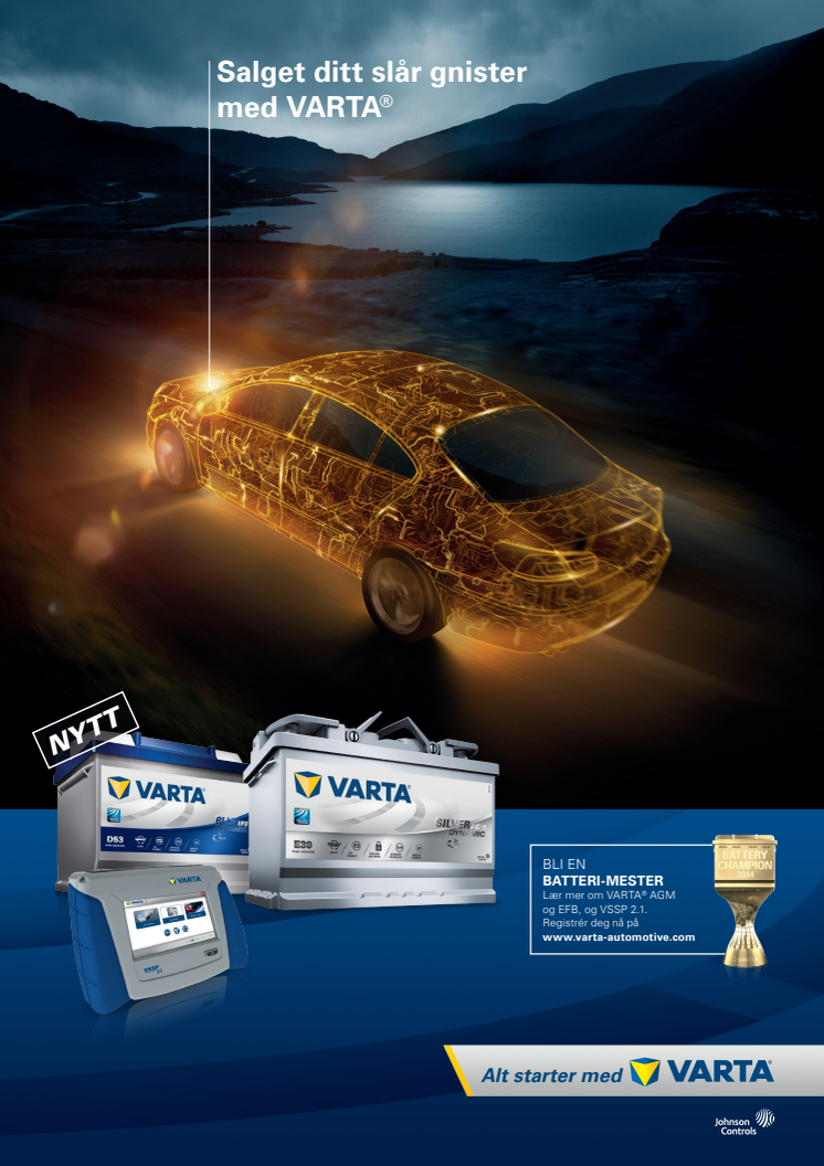 La salget ditt gnistre med VARTA® - bli en Batterimester! 