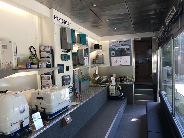 Image - Fischer Panda UK - Complete systems specialist Fischer Panda UK reported a record number of visitors to its new demo trailer at this year’s Crick Boat Show