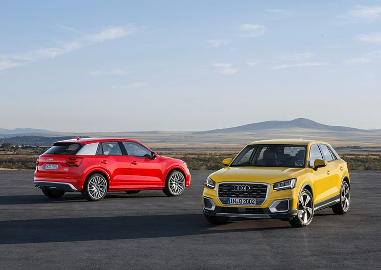 Audi Q2: Vegas Yellow og Tango Red