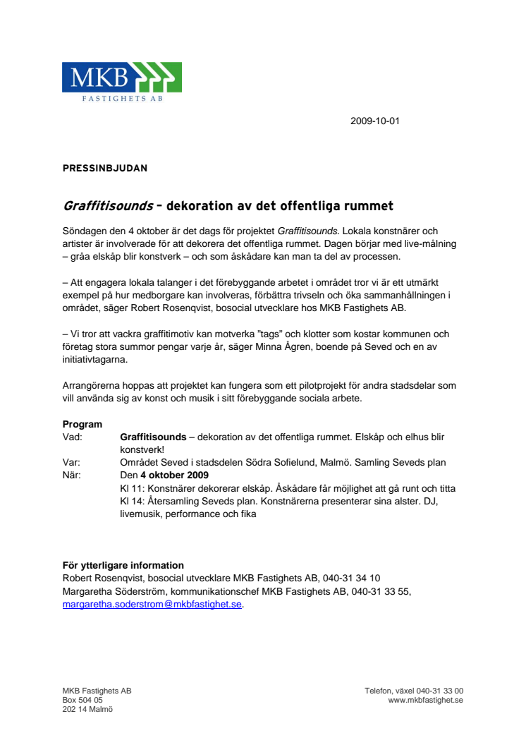 Graffitisounds - dekoration av det offentliga rummet