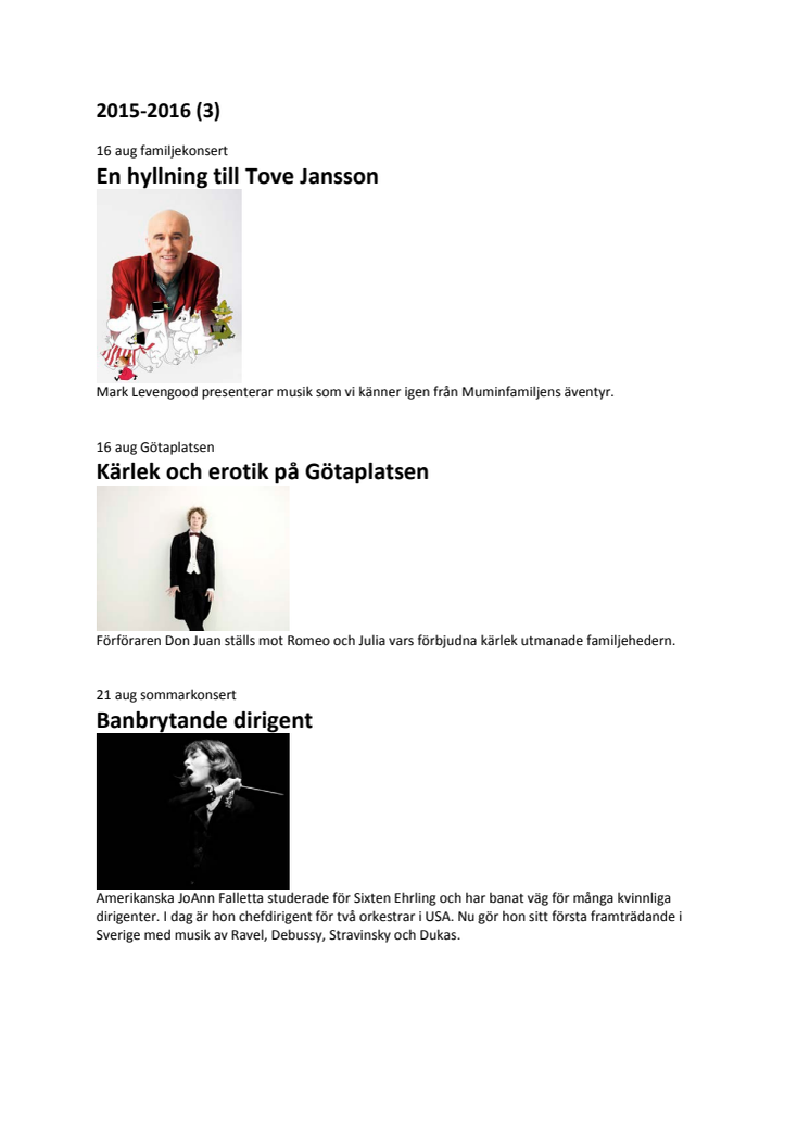 Konsertlista 2014 2015 Göteborgs Symfoniker