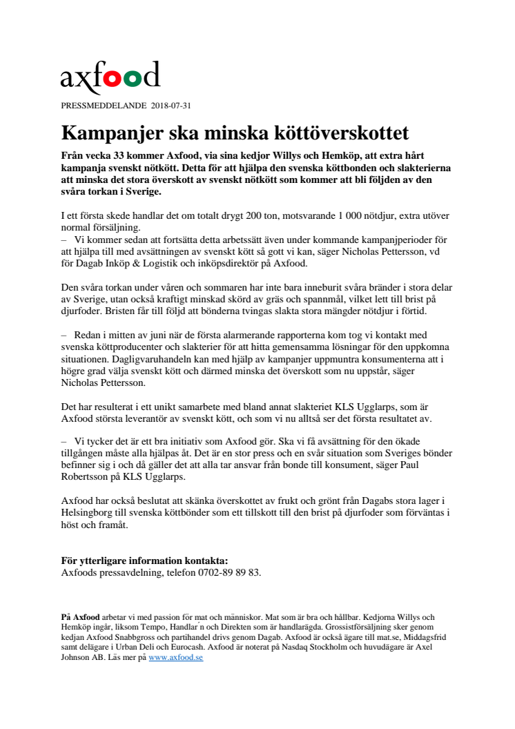 Kampanjer ska minska köttöverskottet