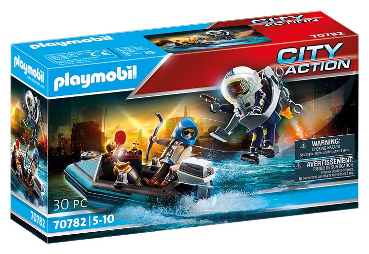 Polizei-Jetpack: Festnahme des Kunsträubers von PLAYMOBIL (70782)