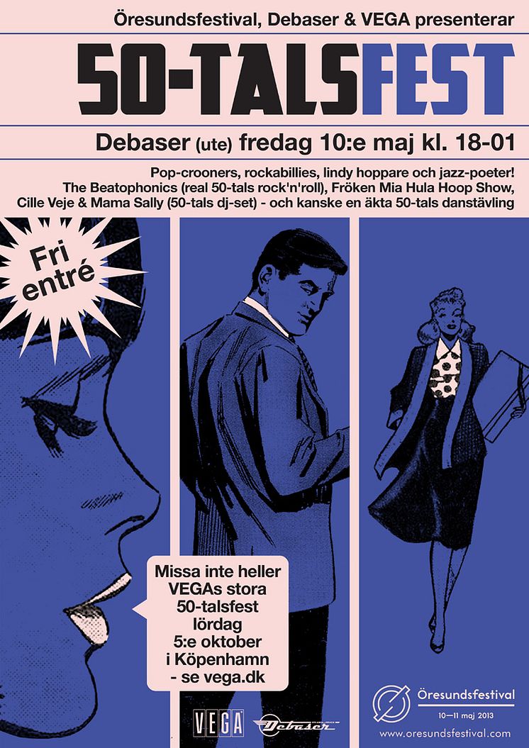 Öresundsfestival 50-tals Fest flyer