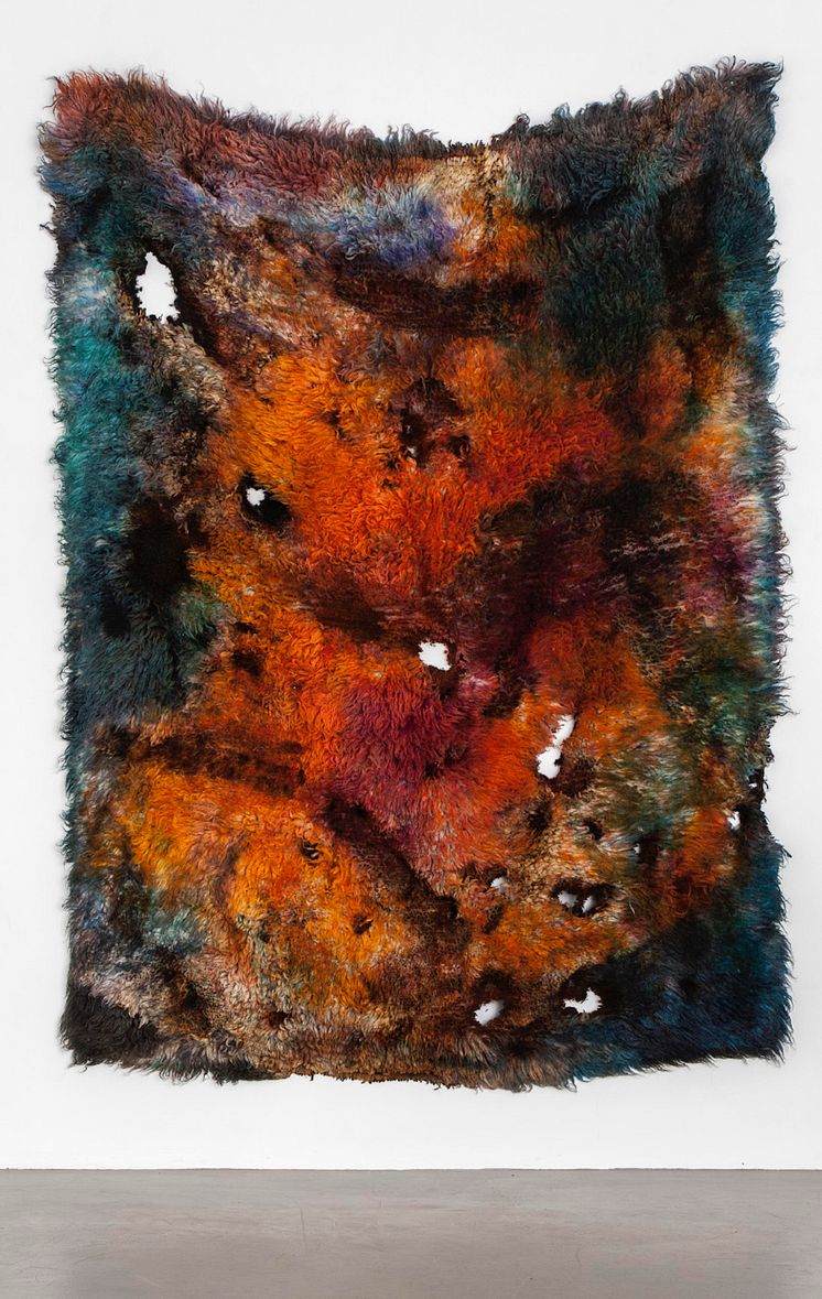 HEATWAVE, Anna Betbeze. 2014. Wool, acid dyes, ash. Courtesy the artist.jpg