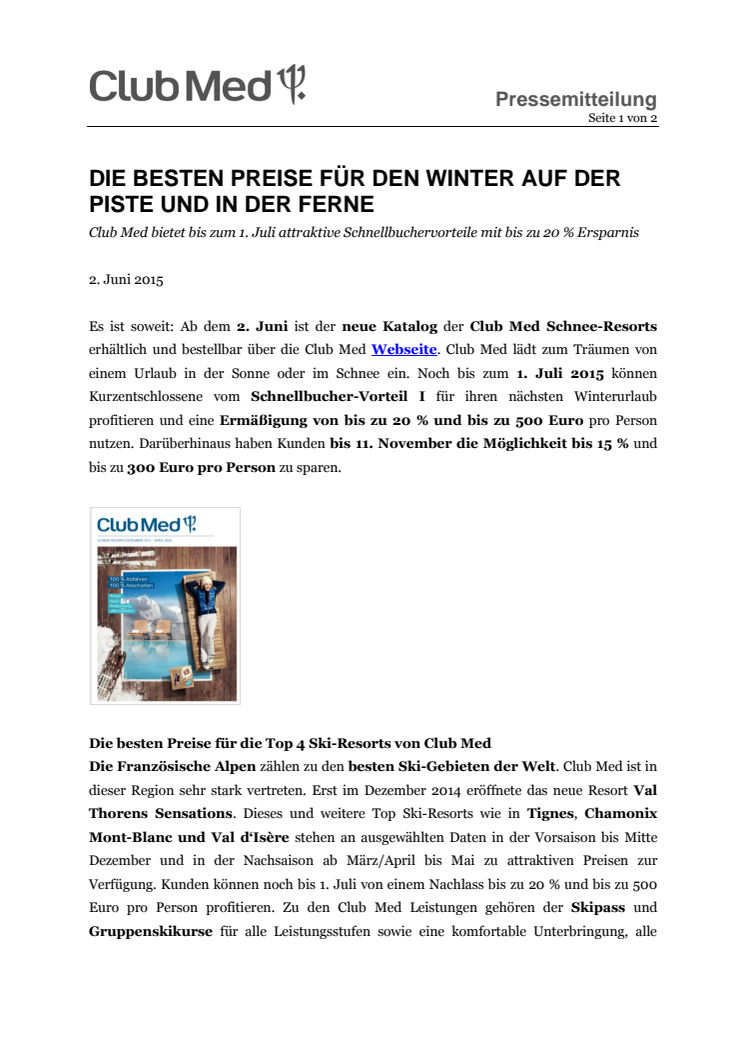 Die besten Preise für den Winter auf der Piste und in der Ferne 