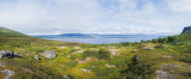 Vy över Akkajaure