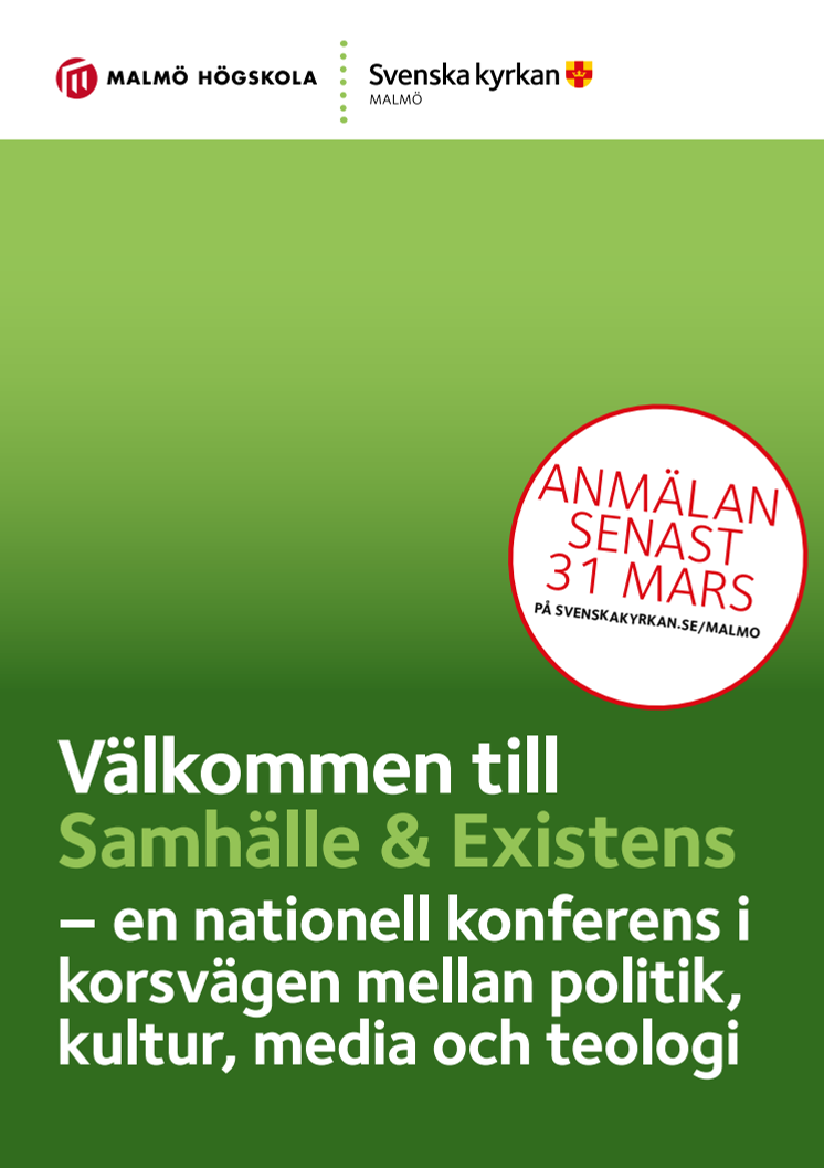 Program Samhälle & Existens 2016
