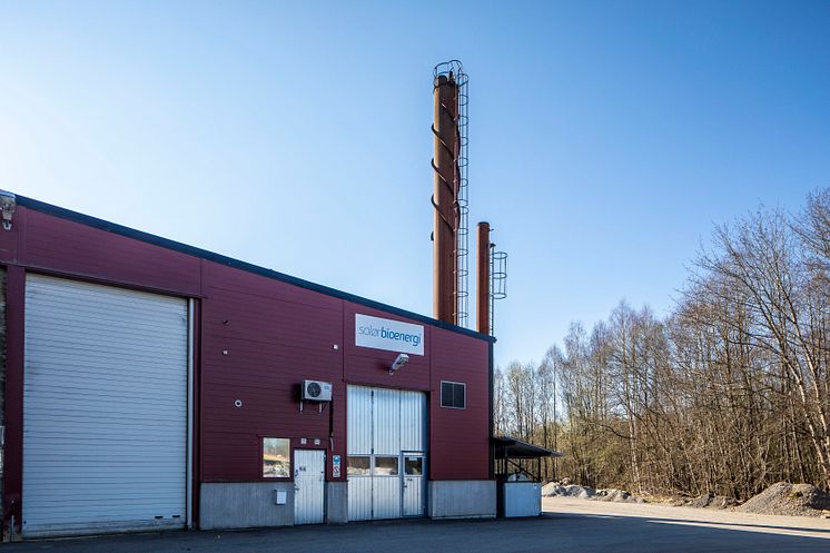 Solör Bioenergis fjärrvärmeanläggning i Lagan.