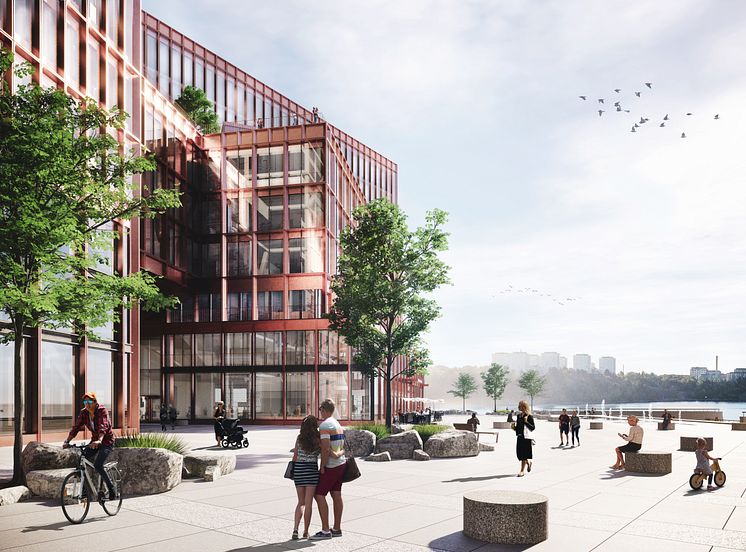 Bonnier Fastigheter, Pirhuset, vy Saltpiren och Saltkajen