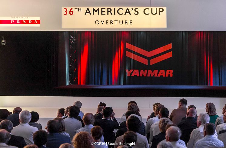 Image - YANMAR - YANMAR's role as 'Official Marine Supplier' is highlighted at the America's Cup press conference