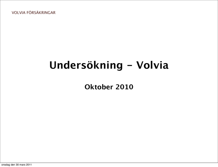 Undersökning - barnsäkerhet (publ 2011-04-05)